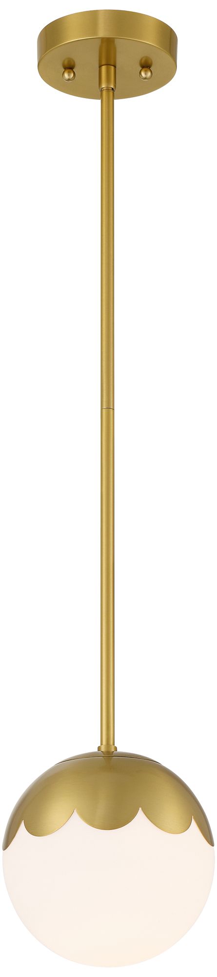 Watch A Video About the Camila Antique Brass Globe Mini Pendant