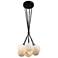Camila 9" Wide 7.Light Black Pendant