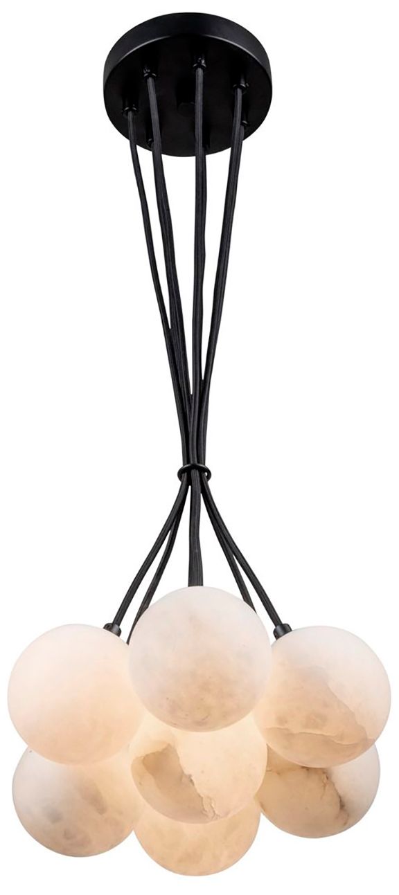 Image 2 Camila 9" Wide 7.Light Black Pendant more views