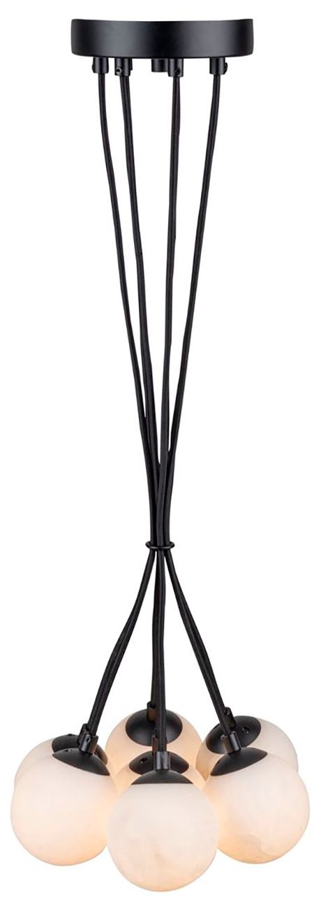 Image 3 Camila 9" Wide 7.Light Black Pendant more views