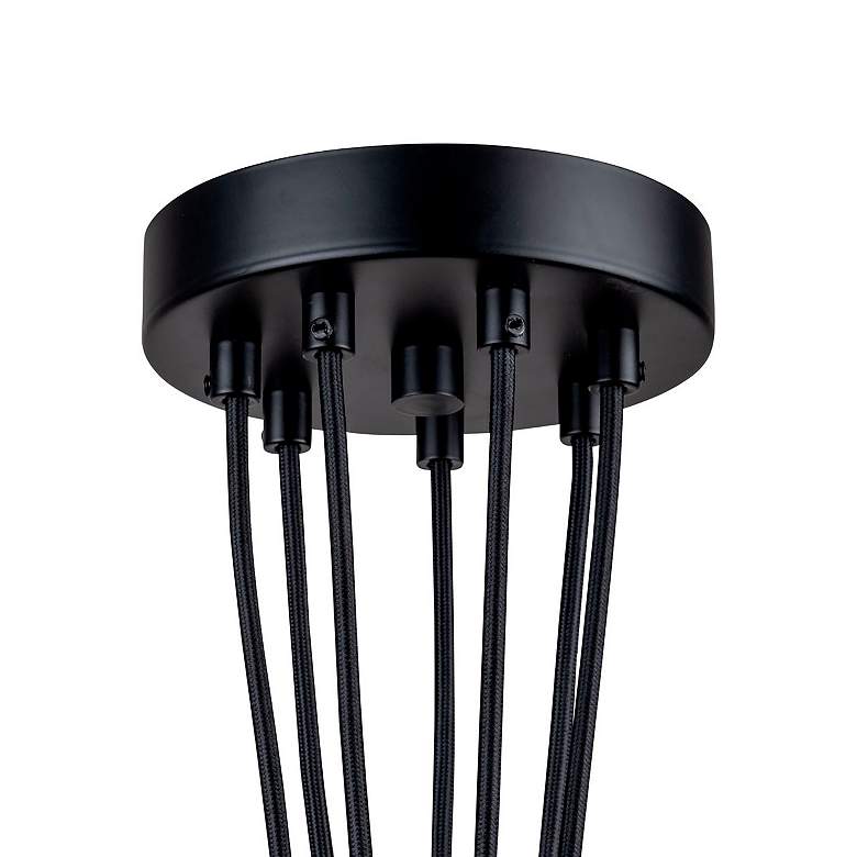 Image 4 Camila 9" Wide 7.Light Black Pendant more views
