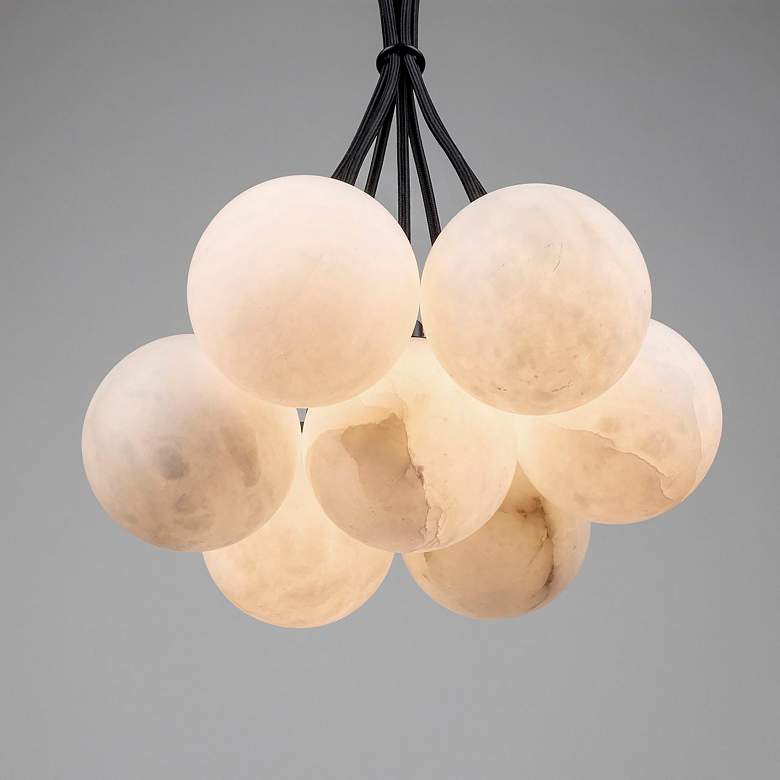 Image 7 Camila 9" Wide 7.Light Black Pendant more views