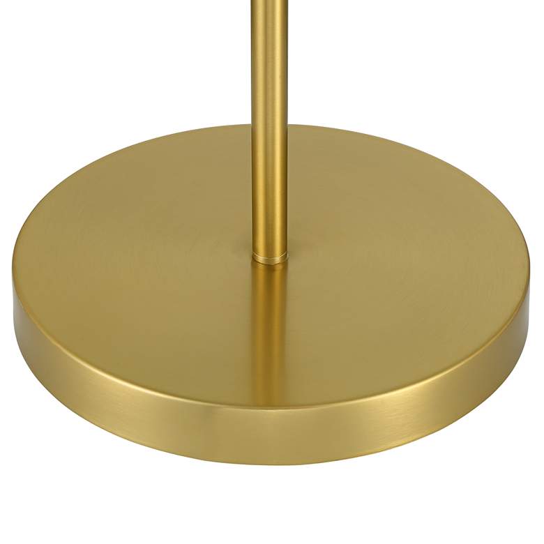 Image 7 Camila Adjustable Height Brass and White Pharmacy Floor Lamp more views