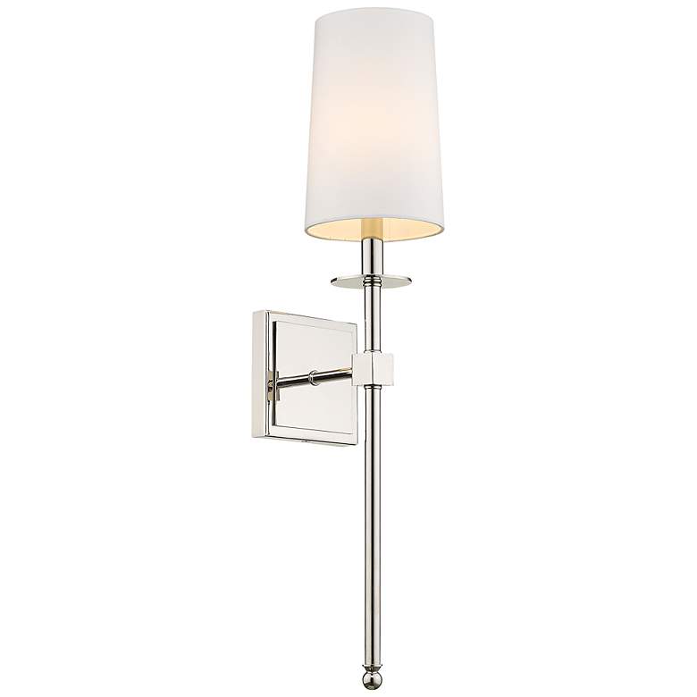 Image 1 Camila by Z-Lite Polished Nickel 1 Light Wall Sconce