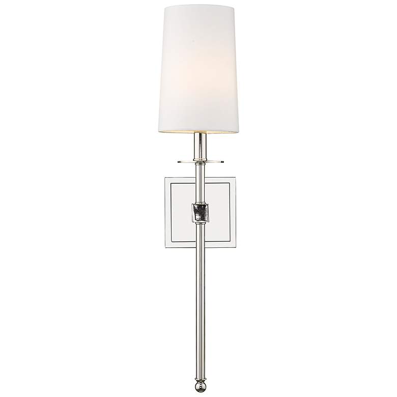 Image 5 Camila by Z-Lite Polished Nickel 1 Light Wall Sconce more views