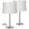 Camile Metal USB Port Table Lamps w/Gaffney Shade Set of 2