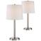 Camile USB Port Table Lamps with 9W LED Bulbs Set of 2