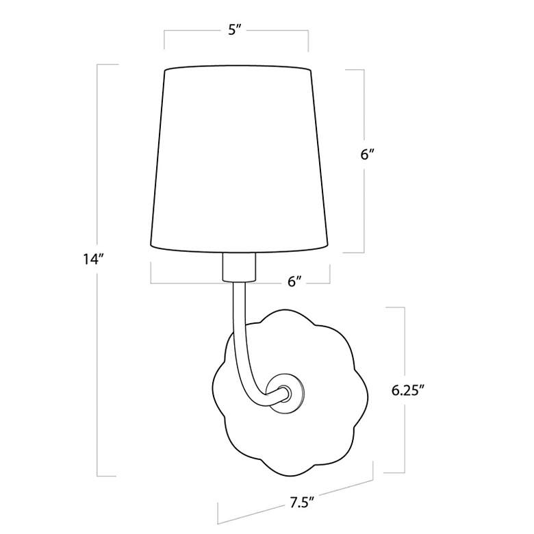 Image 4 Camilla 14"H Natural Alabaster Stone and Brass Wall Sconce more views