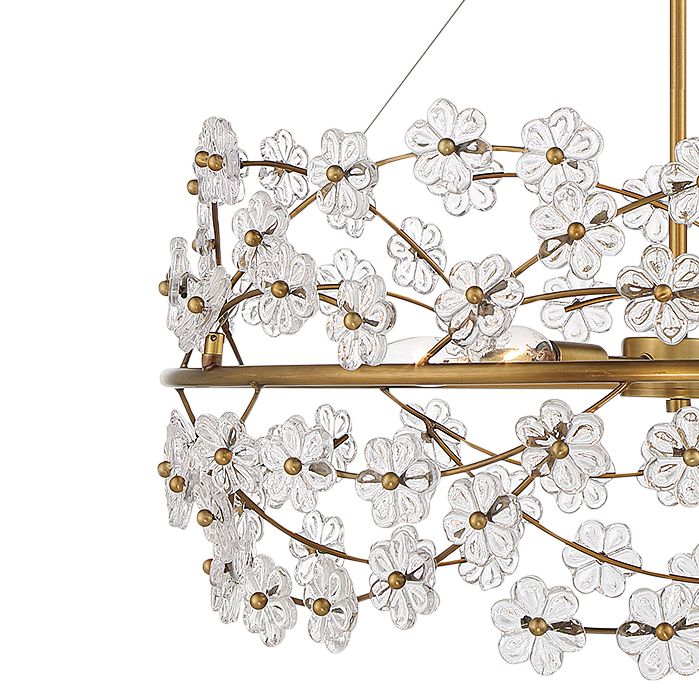 Image 3 Camille 5-Light Chandelier in Warm Brass more views