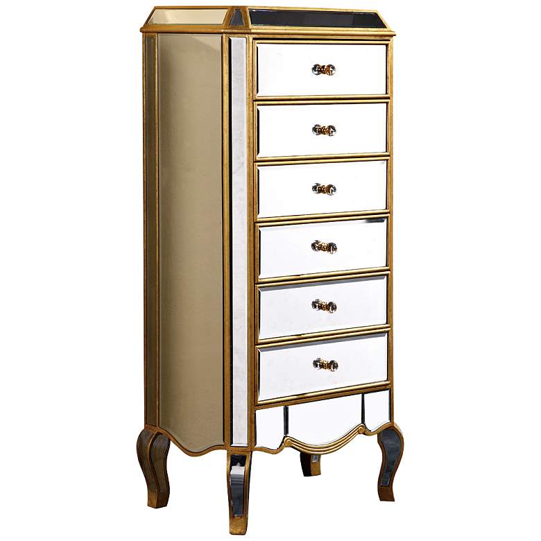 Image 1 Camille Gold 6-Drawer Mirror Chest
