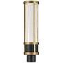1_Camillo 22 1/2" High Black and Brass LED Outdoor Post Light