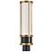 Camillo 22 1/2" High Black and Brass LED Outdoor Post Light