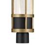 3_Camillo 22 1/2" High Black and Brass LED Outdoor Post Light more views