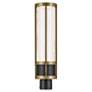 4_Camillo 22 1/2" High Black and Brass LED Outdoor Post Light more views