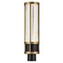 5_Camillo 22 1/2" High Black and Brass LED Outdoor Post Light more views