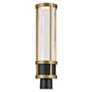 6_Camillo 22 1/2" High Black and Brass LED Outdoor Post Light more views