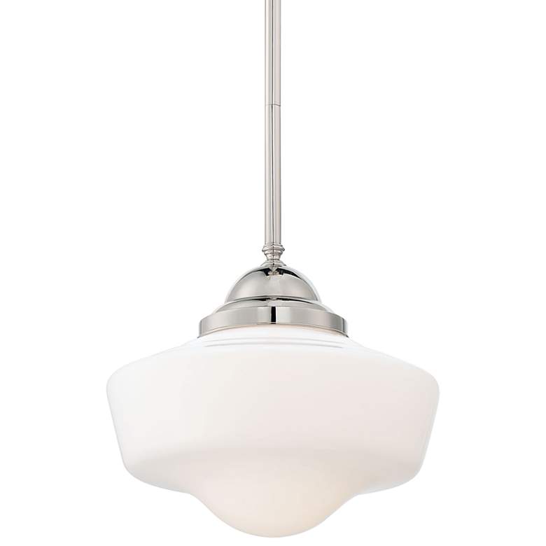 Image 1 Camino 13 3/4 inch Wide Polished Nickel Pendant Light