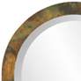 Camou Acid Washed Copper 15" Round Wall Mirror in scene