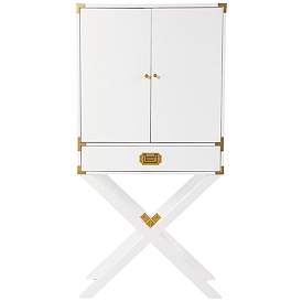 Image5 of Campaign 30" Wide White Bar Cabinet with Storage more views