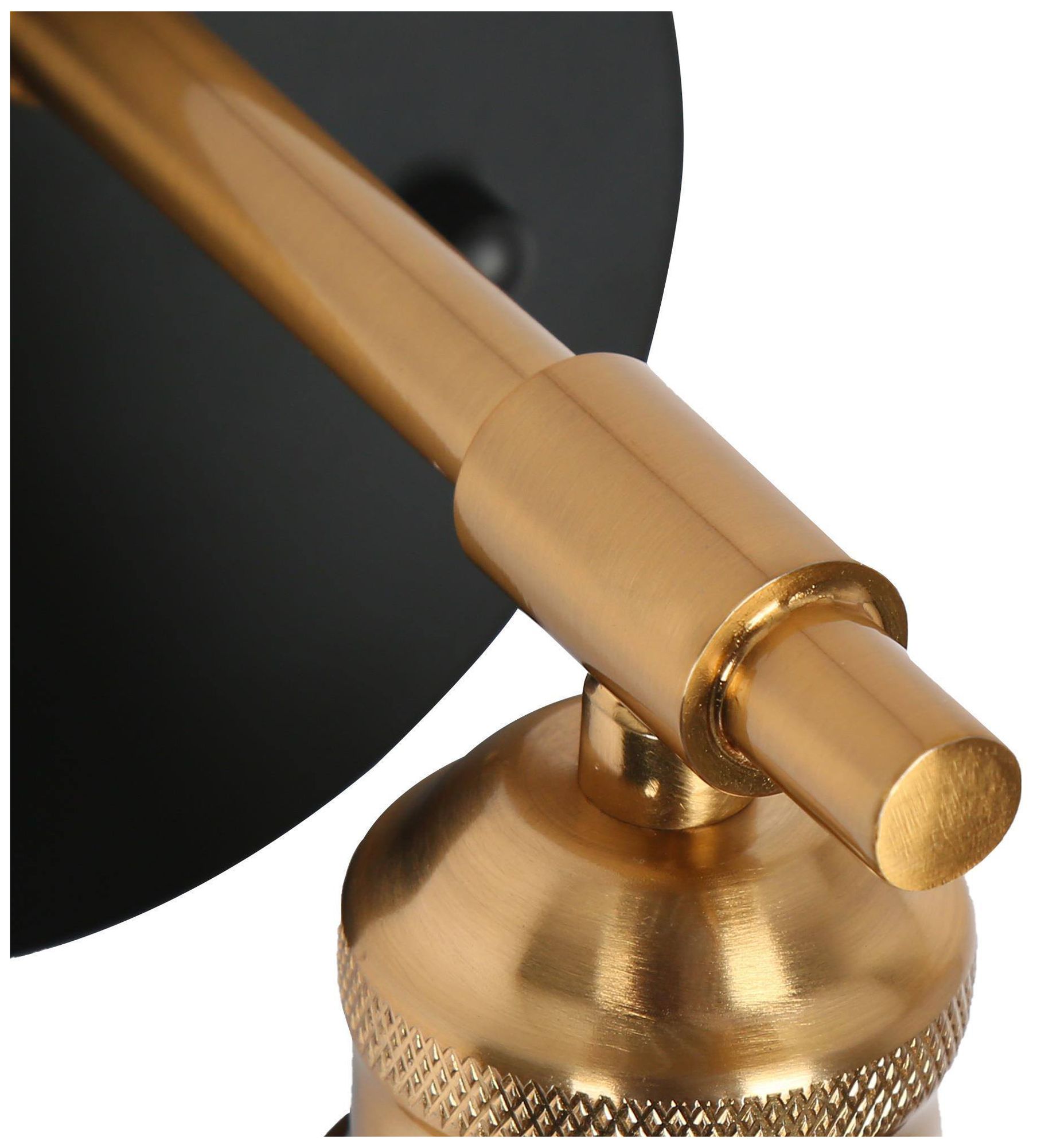Image 4 Campana 5.9"W 1-Light Black Brass Metal Bell Wall Sconce more views