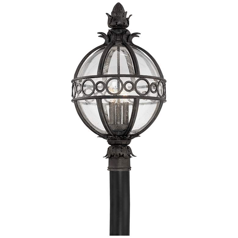Image 1 Campanile 24" High French Iron Outdoor Post Light