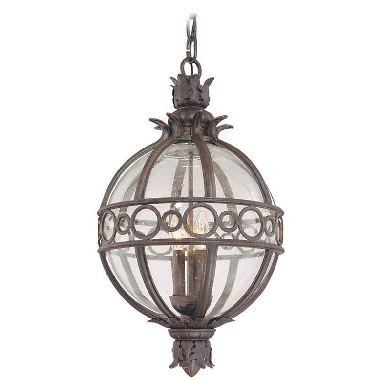 Image 2 Campanile 27 1/2" High French Iron Outdoor Hanging Light