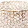 3_Campti 16" Wide White-Washed Round Accent Table more views