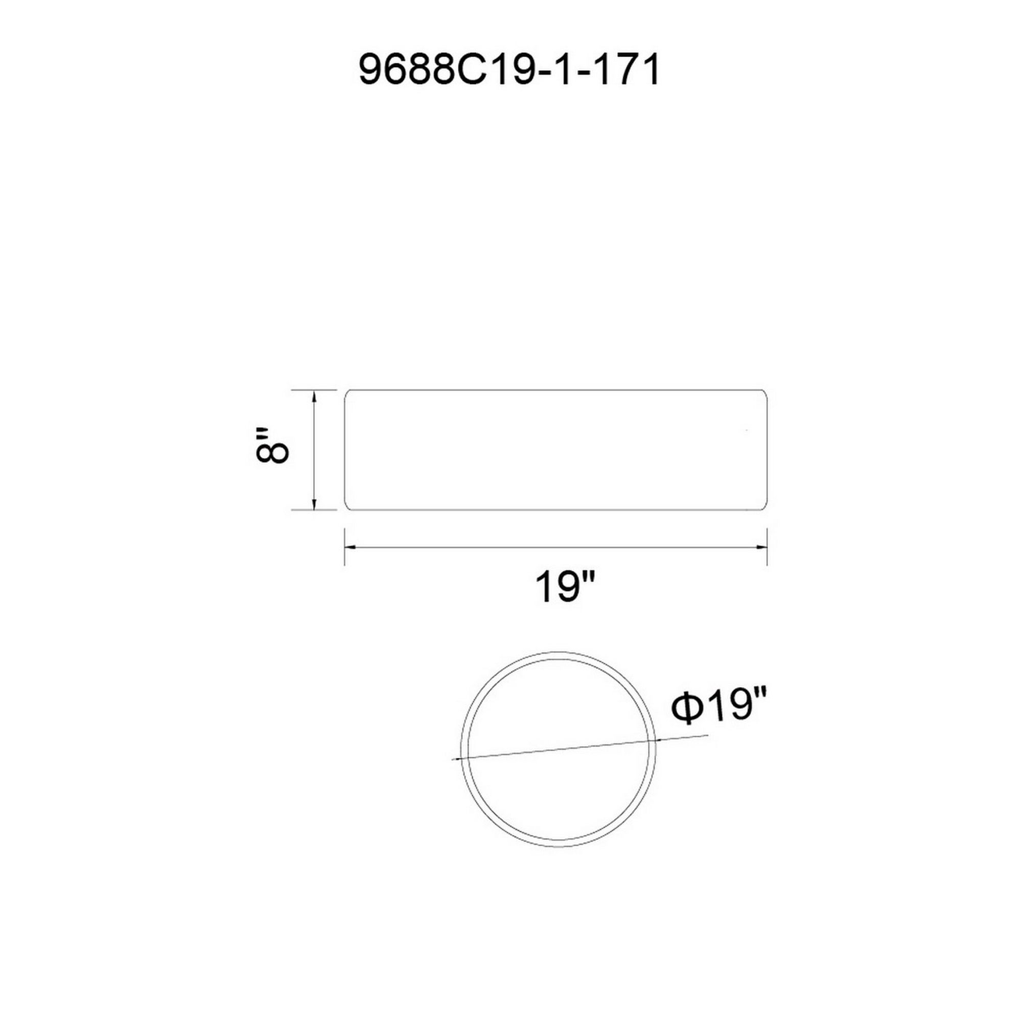 Image 7 Campton 3 Light 19in Drum Shade Flush Mount more views