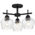 Camrin 16" Wide Coal 3-Light Ceiling Light