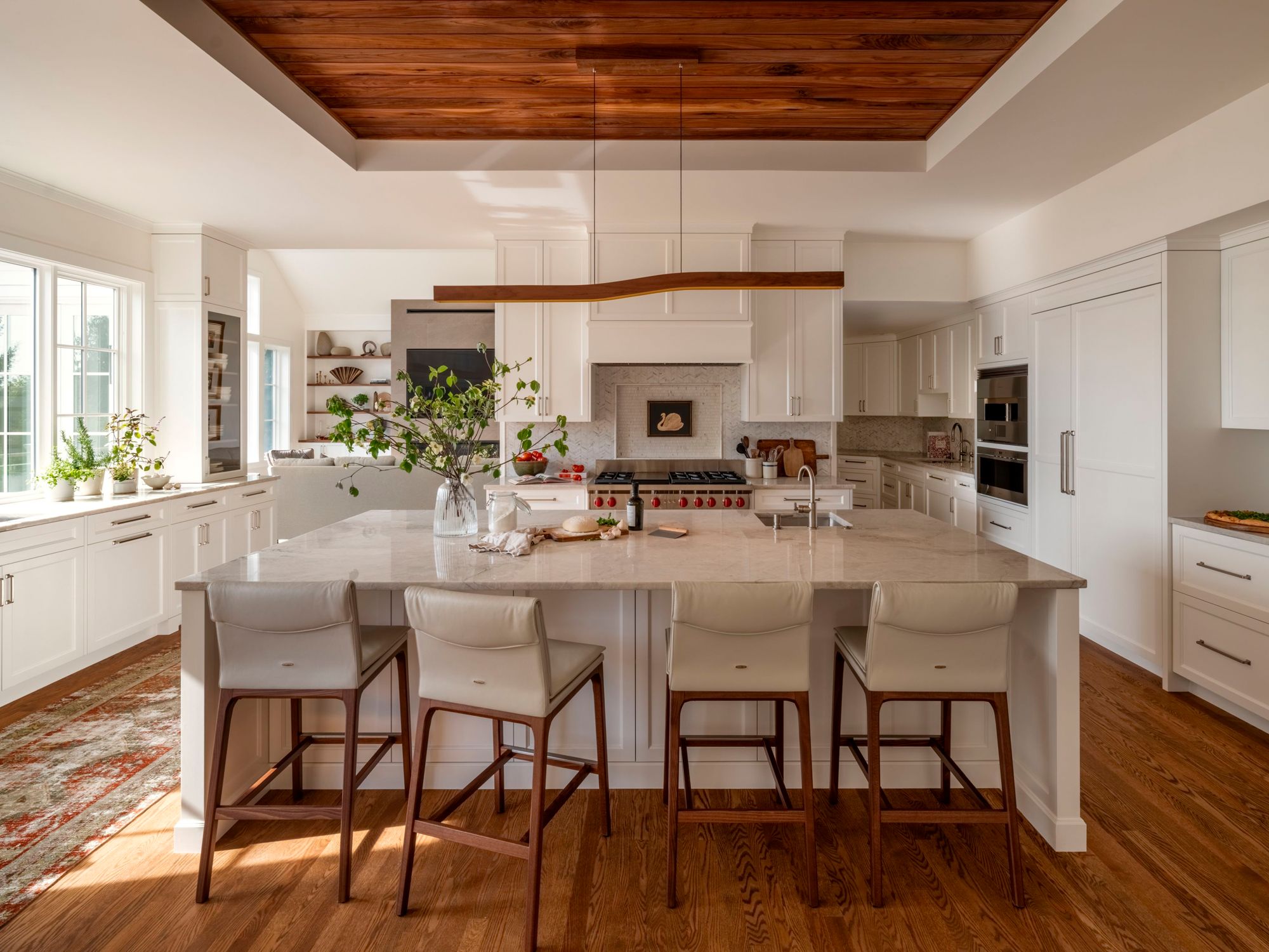 Image 5 Camur 60" W Walnut LED Linear Pendant more views