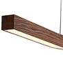 Camur 60" Wide Frost Accented Walnut 2700K P2 LED Linear Pendant in scene