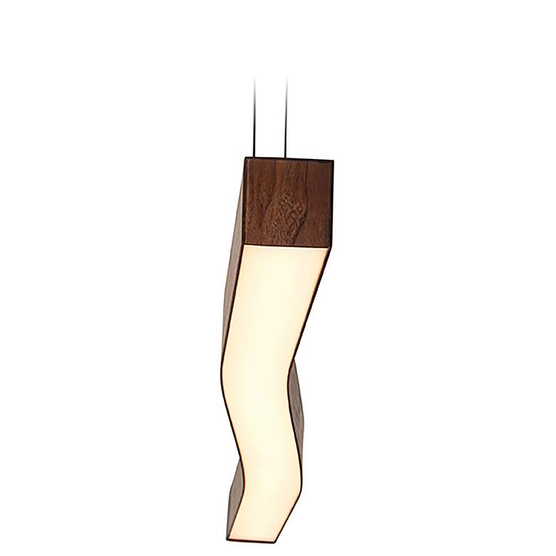 Image 5 Camur 60" Wide Frost Accented Walnut 2700K P2 LED Linear Pendant more views