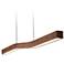 Camur 60" Wide Frost Accented Walnut 3500K P1 LED Linear Pendant