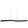 Camur 60"W Frost Accented Dark Walnut 3500K P2 LED Linear Pendant