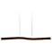 Camur 60"W Frost Accented Dark Walnut 3500K P2 LED Linear Pendant