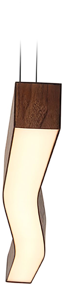 Camur 60"W Frost Accented Walnut 2700K P2 LED Linear Pendant Made to O in scene