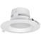 Can and Housing Free 6" White LED Snap Trim Downlight