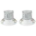 Can or Housing Free 4&quot; White 10W LED Retrofit Trims 2-Pack