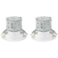 Can or Housing Free 4" White 10W LED Retrofit Trims 2-Pack