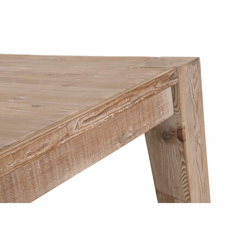 Image 5 Canal 102" Wide Smoke Gray Extendable Dining Table more views