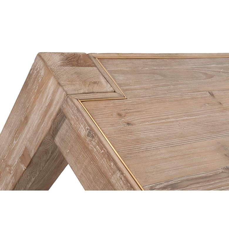 Image 6 Canal 102" Wide Smoke Gray Extendable Dining Table more views
