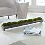 1_Canal Green Moss 34"W Centerpiece in Oxidized Bronze Tray
