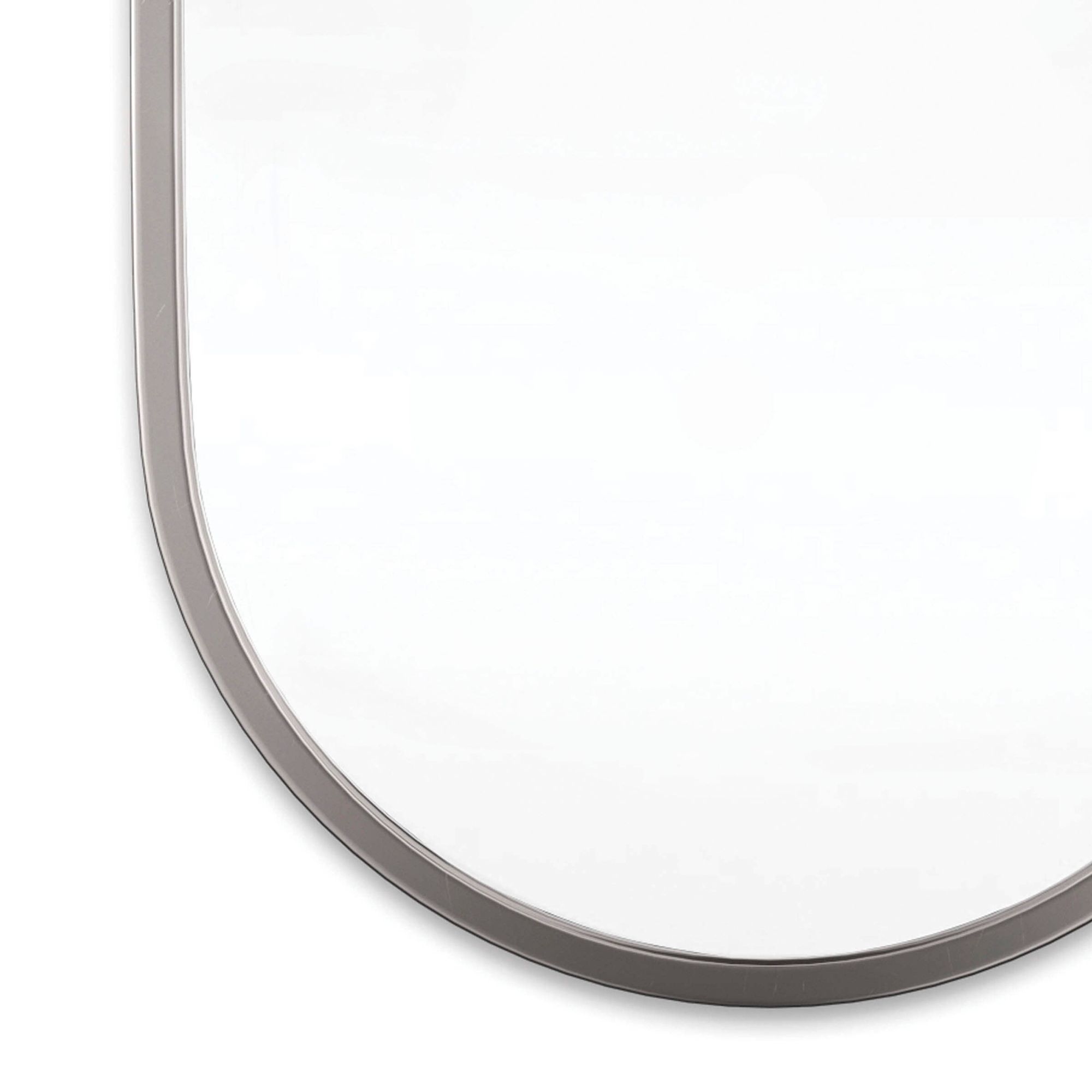 Image 5 Canal Polished Nickel 24" x 40" Oval Wall Mirror more views