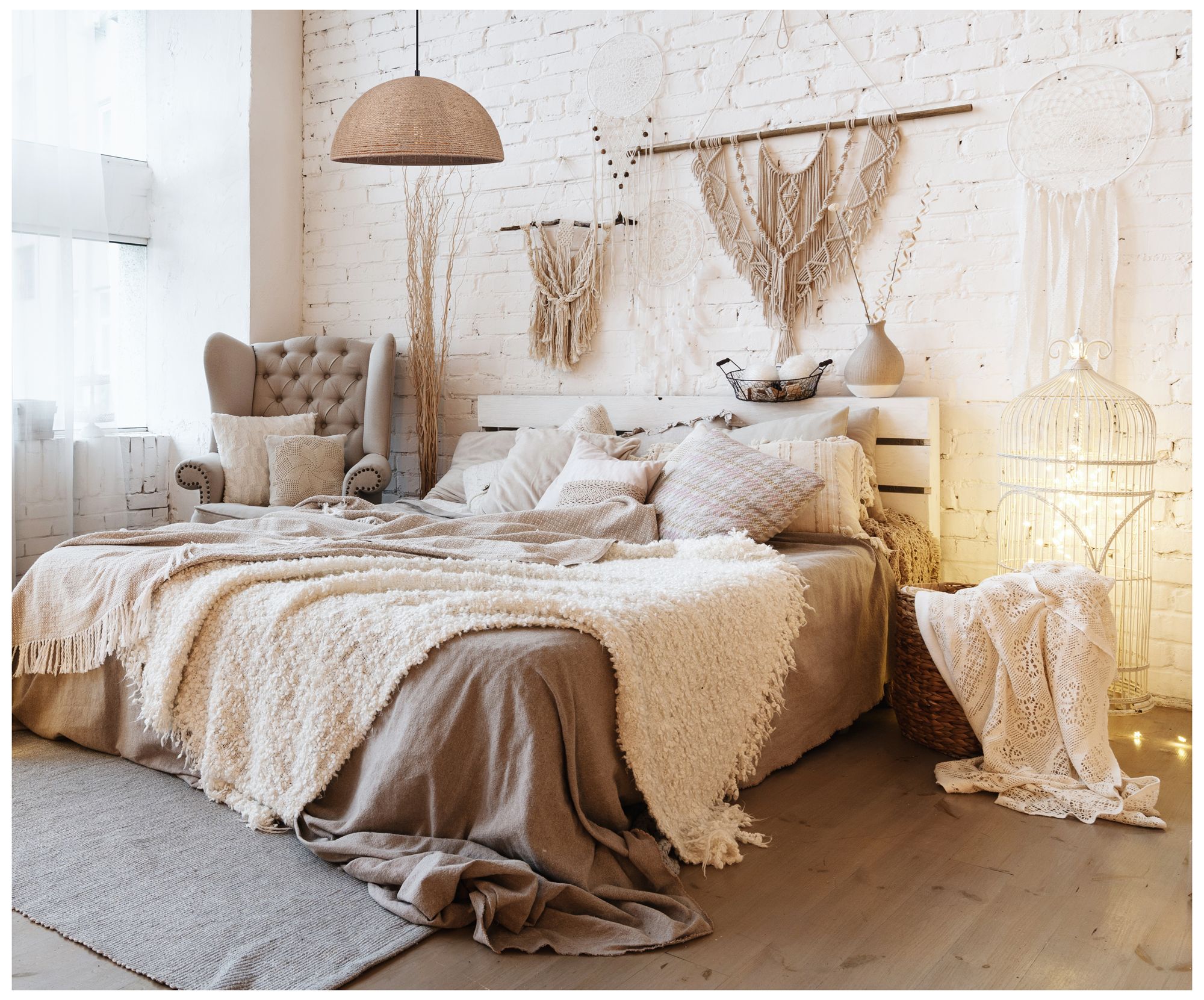 Image 2 Canarm Aubrie 20" Wide Rustic Rope & Black 3-Light Pendant more views