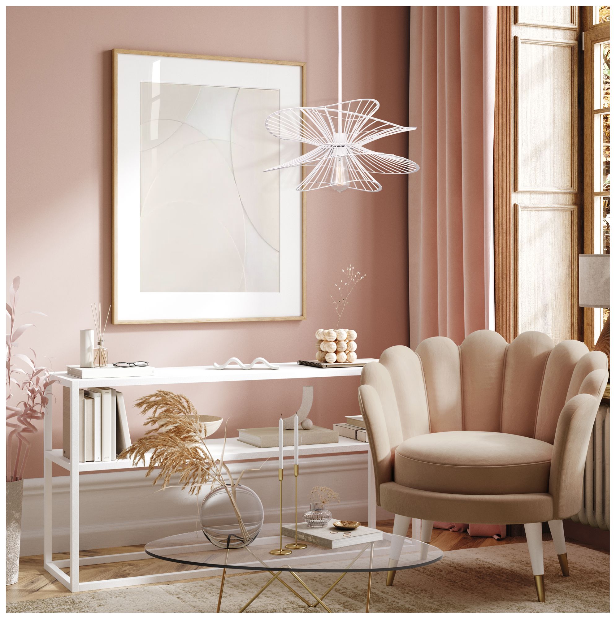 Image 3 Canarm Channel 20" Wide Modern White Dome Pendant more views