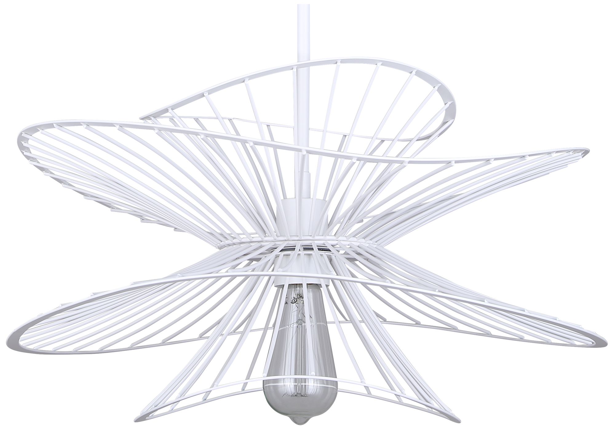 Canarm Channel 20" Wide Modern White Dome Pendant