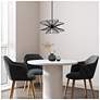 3_Canarm Channel 20" Wide Modern Matte Black Dome Pendant more views