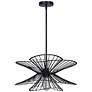 7_Canarm Channel 20" Wide Modern Matte Black Dome Pendant more views