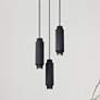 1_Canarm Cohen 13" Wide Modern Matte Black 3-Light Spotlight Pendant