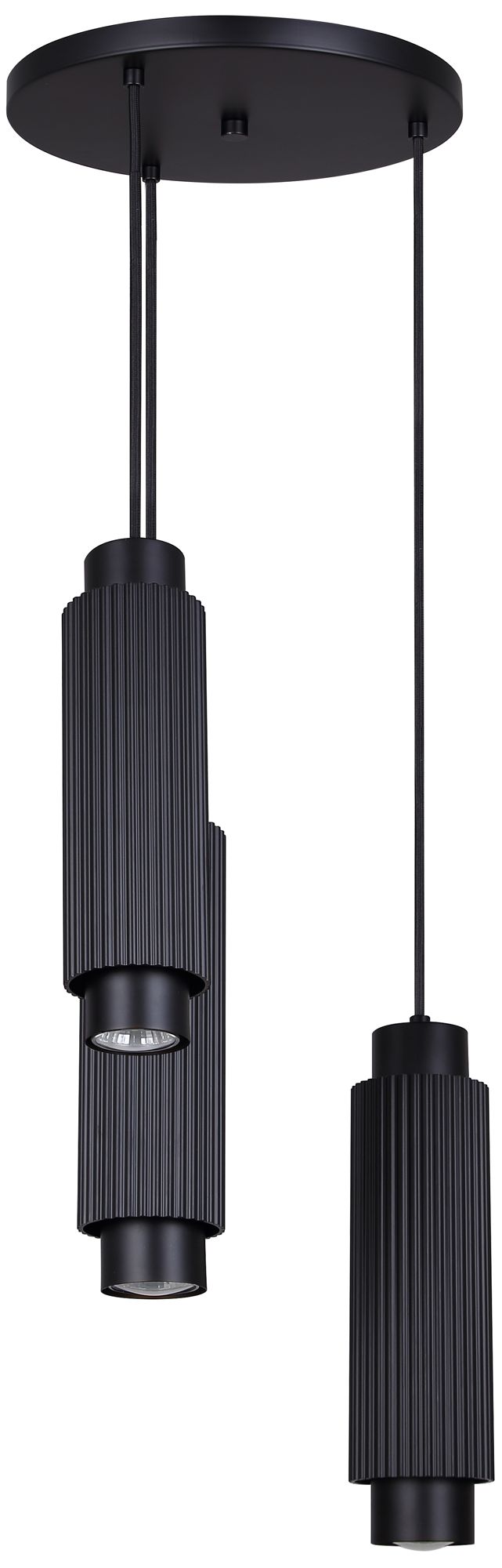 Image 6 Canarm Cohen 13" Wide Modern Matte Black 3-Light Spotlight Pendant more views